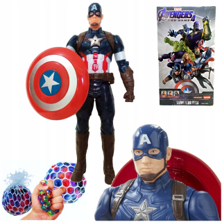 Akčná figúrka Captain America Hračka Avengers Sound Pohyblivé končatiny + zadarmo